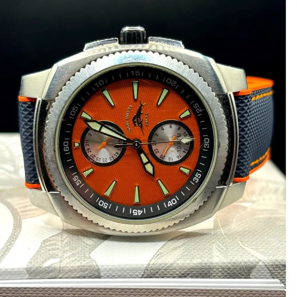 Tommy Bahama Relax RLX1057 A126 Orange Dial 24 Hour 100M 43mm Men’s Watch